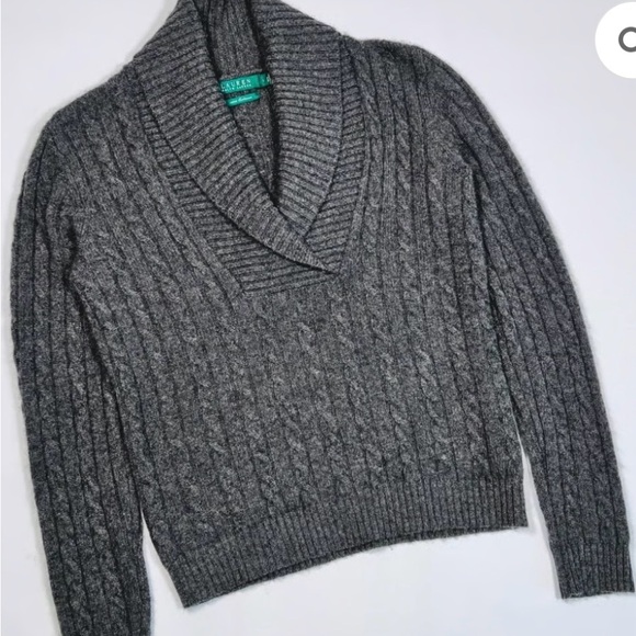 Trendy Ralph lauren cable knit cashmere wool sweater women 100% cashmere - Picture 6 of 6